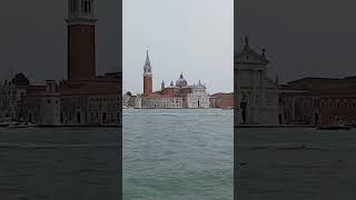 San Giorgio Maggiore din Veneția basilica shorts water views venezia tower europe [upl. by Adnwahsar149]