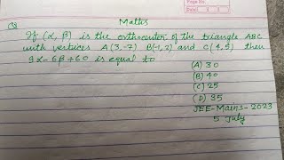 If alpha beta is the orthocenter of the triangle ABC with vertices A37 B12 and [upl. by Aciras299]