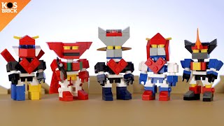 Lego Super Robot  Mazinger Voltus Getter Robo God Sigma Go Shogun Tutorial [upl. by Galvan]