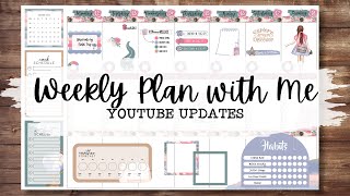 Important YouTube Updates amp Vacay Prep 💞  Weekly Plan With Me on My iPad Pro Using Goodnotes 🤓 [upl. by Huggins]