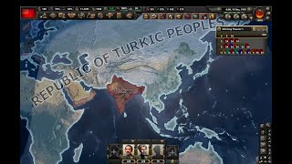 HOI4 Sinkiang into Turkestan All Majors conquered by 1942 [upl. by Nomolas]