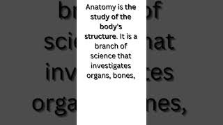 What is anatomy in zoologyyoutubeshortsyoutubevideosKainat66 [upl. by Gnes]