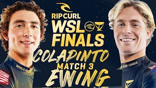 Griffin Colapinto vs Ethan Ewing  Rip Curl WSL Finals 2023  Match 3 Heat Replay [upl. by Medin]