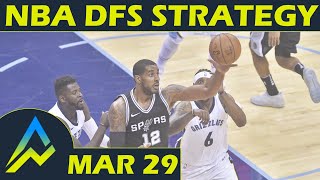 NBA DFS Projections amp Strategy  Thrusday 329  FanDuel amp DraftKings [upl. by Asilet]