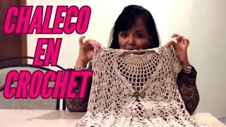 CÓMO TEJER UN CHALECO EN CROCHET O GANCHO 💗 💗 MUY FÁCIL Y RÁPIDO [upl. by Iolanthe]