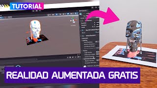 Crea app de Realidad Aumentada con Vuforia Image Target  Unity Tutorial [upl. by Noemis]