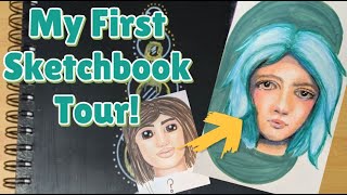 My First Sketchbook Tour  Trust the process  Watch my art transform in under a year [upl. by Mayda]