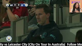 Manchester City vs Leicester City  City On Tour Australia AFH Commentaries new faces introduced [upl. by Aillimat]