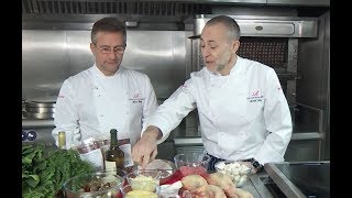 Roux Scholarship 2018 Masterclass recipe demonstration with Alain Roux and Michel Roux Jr [upl. by Muryh]