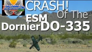 CRASH ESM Dornier DO335 83quot CRASH on takeoff [upl. by Akena]