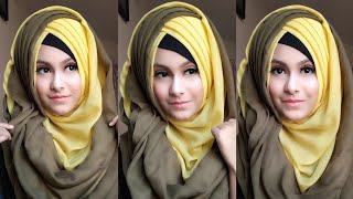 Criss Cross Hijab Tutorial for Pohela Falgun  পহেলা ফাল্গুন হিজাব টিউটোরিয়াল  Noshin Nower ❤ [upl. by Harald]