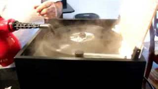 Vinyl record cleaning with steam [upl. by Taima]