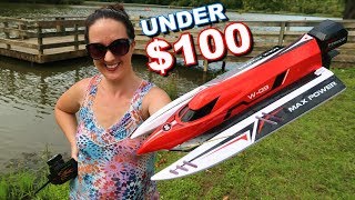 Best BRUSHLESS Fast RC Boat Under 100  TheRcSaylors [upl. by Ahsilef]