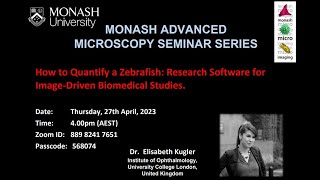 Monash Advanced Microscopy Seminar Series 27042023 Elisabeth Kugler UCL UK [upl. by Kilby841]