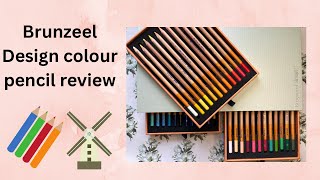 Brunzeel Design Series Colour pencil review [upl. by Fleda]