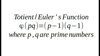 Totient Function for Product of Two Primes Numbers Application of Inclusionexclusion Principle [upl. by Harak302]