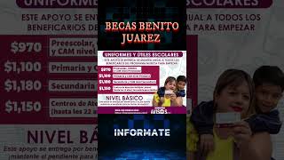 📌💣Apoyo de Útiles y Uniformes Escolares Ya hay fechas de pago y nuevos montos Mi Beca para Empezar🎓 [upl. by Nagle520]