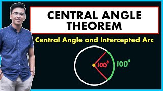 Central Angle Theorem  Theorems on Circles  Central Angle and intercepted Arc [upl. by Nodnrb716]