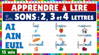 Apprendre à lire  Montessori  Les sons  Exercice de lecture les graphèmes de 2 3 et 4 lettres [upl. by Furnary]