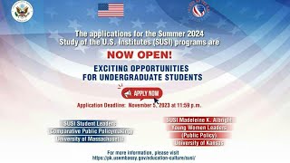 How to Apply for SUSIApplication ReviewCompleted ProcessUndergraduate Students Program [upl. by Mighell97]