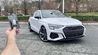 2023 Audi S3 Premium Plus Start Up Exhaust Test Drive Walkaround POV and Review [upl. by Kosse]