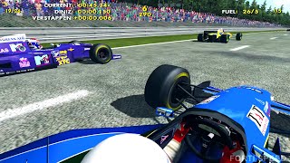 F1 1995  Bertrand Gachot Onboard  SpaFrancorchamps  Pacific Ford  F1 Challenge 99 02  HD [upl. by Neelhtakyram]