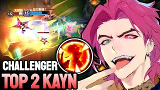 WILD RIFT KAYN  TOP 2 KAYN GAMEPLAY  CHALLENGER RANKED [upl. by Jacey450]