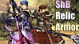 All Shadowbringers Relic Armor Sets  All Stages and Jobs [upl. by Candi]