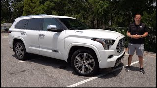 Is the 2023 Toyota Sequoia Capstone a BETTER luxury SUV than a GMC Yukon Denali [upl. by Gelhar]