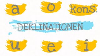 Latein erklärt  DEKLINATIONEN Der Gesamtüberblick ✅ a o kons3 u e iDeklination [upl. by Devonne]