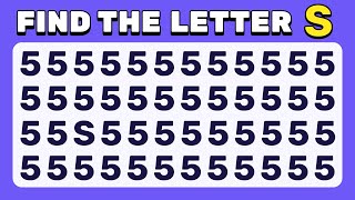 Find the ODD One Out  Numbers and Letters Edition ✅ Easy Medium Hard  30 levels [upl. by Antoni511]