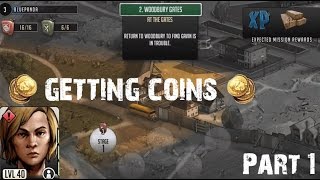 The Walking DeadRoad to survival getting coins Part 1 [upl. by Anele]