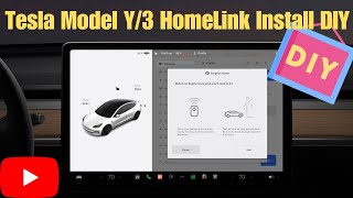 DIY HomeLink Retrofit  Tesla Model Y 4680 [upl. by Okia535]