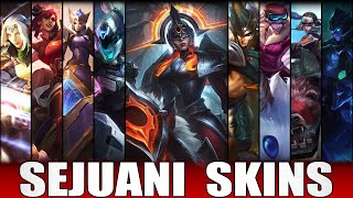 SEJUANI SKINS 2022  All Sejuani Skins Including PROJECT Sejuani [upl. by Enialahs970]