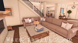 Bloxburg ￼ Warm Family Home 70k  House Build [upl. by Caassi972]