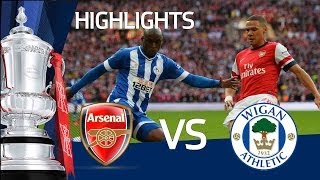 ARSENAL VS WIGAN ATHLETIC 11 ARSENAL WIN ON PENALTIES Goals and highlights FA Cup Semi Final [upl. by Erinna130]