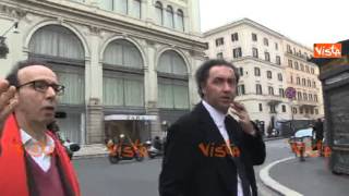 BENIGNI E SORRENTINO SI SALUTANO DOPO AVER INCONTRATO RENZI [upl. by Nabois838]