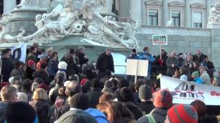 GEA DEMO mit Heini Staudinger und Roland Düringer in Wien vor dem Parlament 07122012 [upl. by Debera]