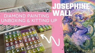 Diamond Painting Unboxing  Kitting up  Josephine Wall 250 Farben  Diamond Painting Deutschland [upl. by Novaelc]