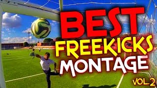 RONALDO VS MESSI SHOTS  BEST FREE KICKS MONTAGE  VOL 2 [upl. by Alfonzo]