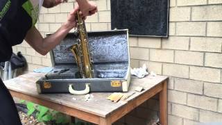 1960 Buescher 400 Alto Saxophone 361174 [upl. by Ornie]