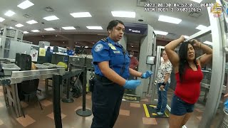 Woman Arrested for Ditching Bag in Front of TSA [upl. by Ogeid]