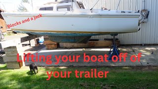 Lifting your boat off of your trailer EP 102 Catalina 22 [upl. by Burgess76]