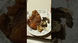 Whats for dinner tonight October 10th 2024 fried pork chop and roasted veggies [upl. by Akemahc281]