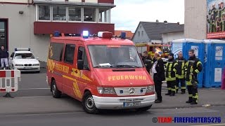 Einsatzfahrten von Feuerwehr und Rettungsdienst beim Rosenmontagsumzug 2017 in Seligenstadt [upl. by Epillihp]