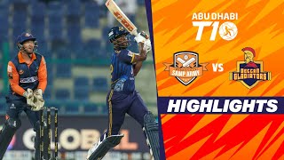 Deccan Gladiators vs Samp Army  Abu Dhabi T10  Match 24  Highlights  JioCinema amp Sports18 [upl. by Tingey]