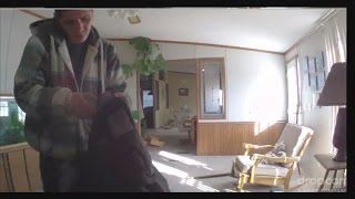 Video Burglar caught on camera while homeowner watches [upl. by Mcclary297]