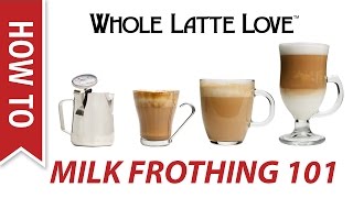 Milk Frothing for Beginners [upl. by Nylatsirk]