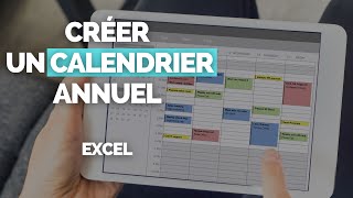 Comment Créer un Calendrier Annuel Complet dans Excel en 1 Minute  🗓️ TUTORIEL [upl. by Thar]