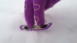 Homemade Snowboard Fingerboard  Quick FX kids edition [upl. by Elok136]